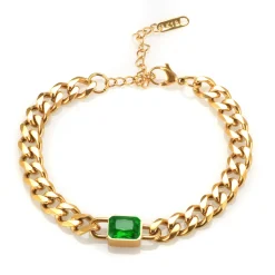 Anna K Jewelry - Armband Holiday Chain Grön