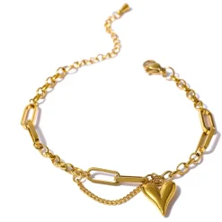 Anna K Jewelry - Armband Steel My Heart Guld