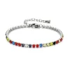Anna K Jewelry - Armband Tennis 0,3 Stål Rainbow