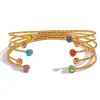 Anna K Jewelry - Armring Colorful Guld Mix