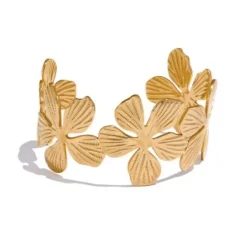Anna K Jewelry - Armring Fashion Flower Guld