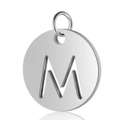 Anna K Jewelry - Berlock Bokstav M Stål