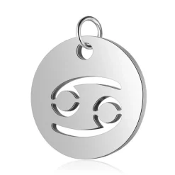 Anna K Jewelry - Berlock Stjärntecken Kräftan Stål