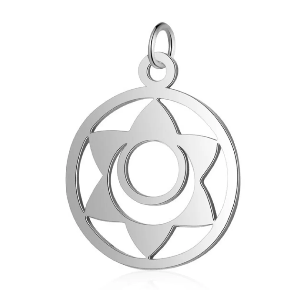 Anna K Jewelry - Berlock Yoga Navelchakrat Stål