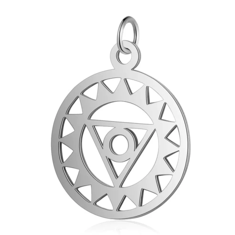 Anna K Jewelry - Berlock Yoga Halschakra Stål