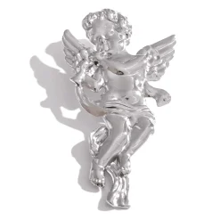 Anna K Jewelry - Brosch Plain Ängel Stål