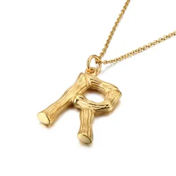 Anna K Jewelry - Halsband Bamboo R Guld