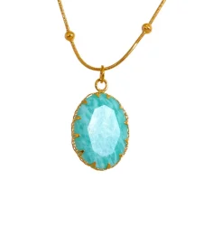 Anna K Jewelry - Halsband Turquesa Stone