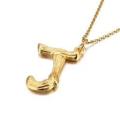 Anna K Jewelry - Halsband Bamboo J Guld