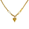 Anna K Jewelry - Halsband Steel My Heart Guld
