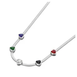 Anna K Jewelry - Halsband Hearts Stål