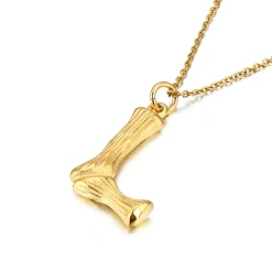 Anna K Jewelry - Halsband Bamboo L Guld