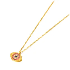 Anna K Jewelry - Halsband Horus Öga Rosa