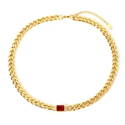 Anna K Jewelry - Halsband Holiday Chain Röd