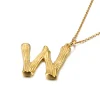 Anna K Jewelry - Halsband Bamboo W Guld