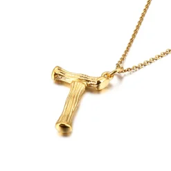 Anna K Jewelry - Halsband Bamboo T Guld