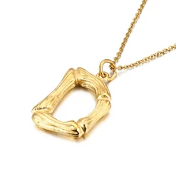 Anna K Jewelry - Halsband Bamboo D Guld