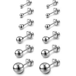 Anna K Jewelry - Örhängen Boll Stål