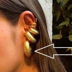 Anna K Jewelry - Örhängen Chunky Texture Stål