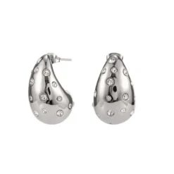 Anna K Jewelry - Örhängen Chunky Drop Crystal Stål