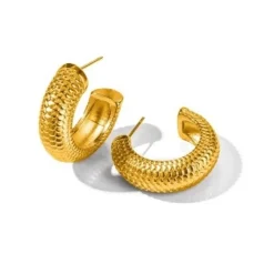 Anna K Jewelry - Örhängen Chunky Texture Guld