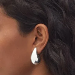 Anna K Jewelry - Örhängen Chunky Drop Plain Stål