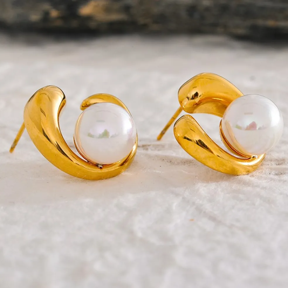 Anna K Jewelry - Örhängen Fashion Pearl Shell