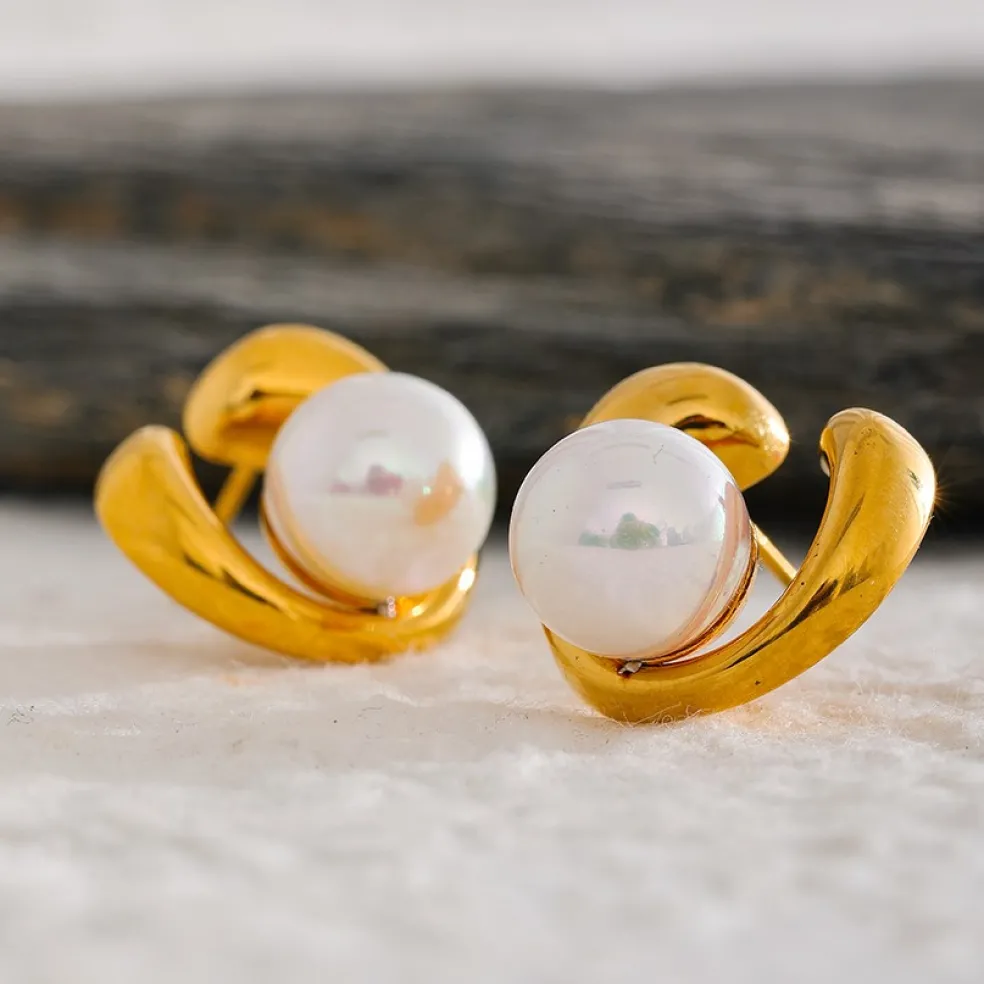 Anna K Jewelry - Örhängen Fashion Pearl Shell