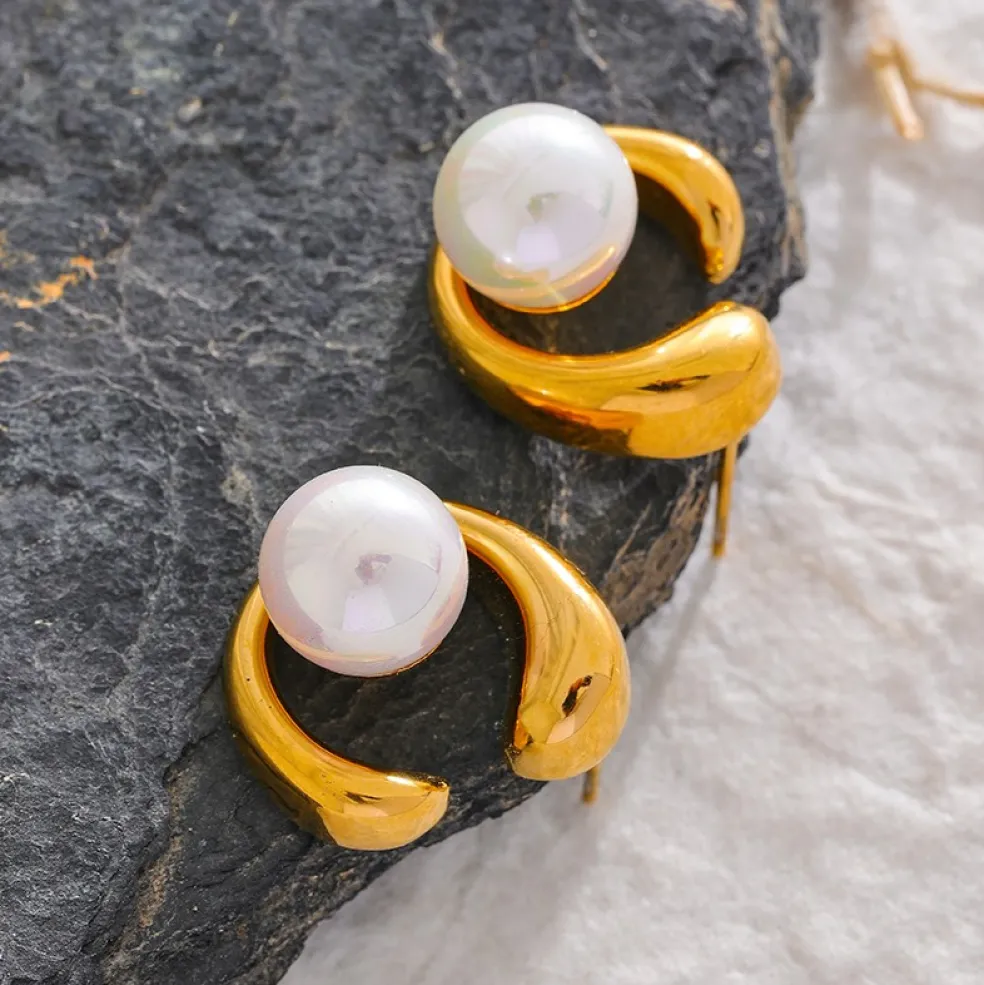 Anna K Jewelry - Örhängen Fashion Pearl Shell