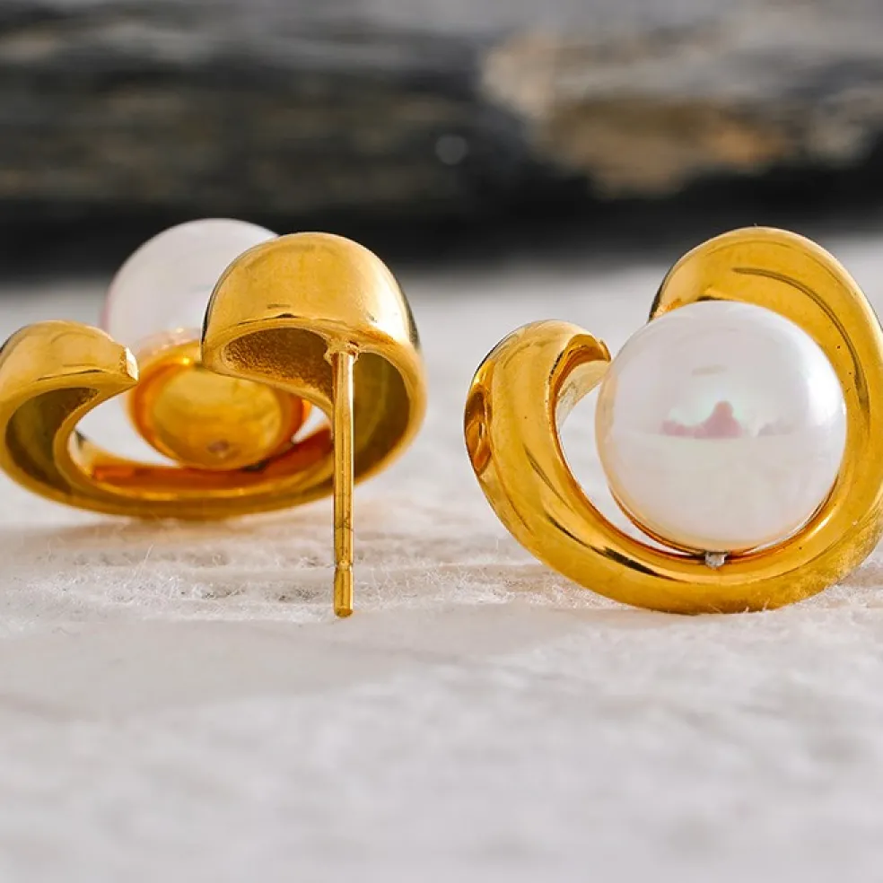 Anna K Jewelry - Örhängen Fashion Pearl Shell