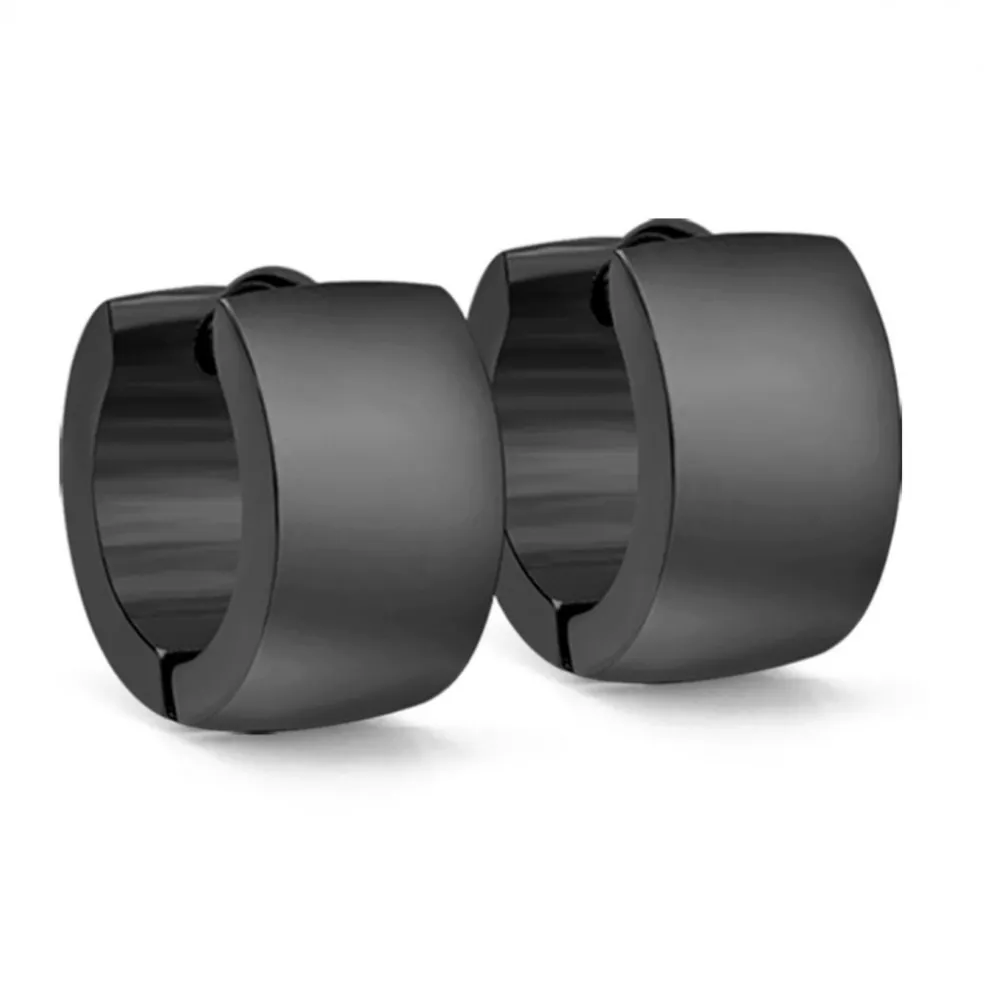 Anna K Jewelry - Örhängen Huggie Svart