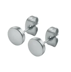 Anna K Jewelry - Örhängen Plain Puck Stål