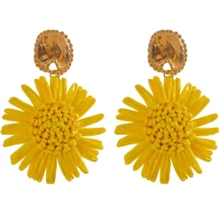 Anna K Jewelry - Örhängen Raffia Gul