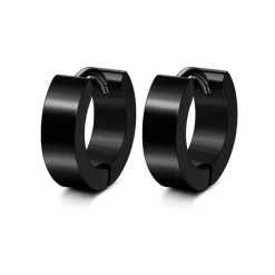 Anna K Jewelry - Örhängen Round Svart