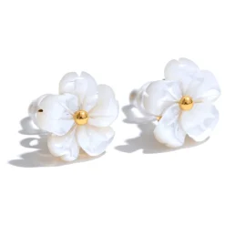 Anna K Jewelry - Örhängen Winterflower Guld