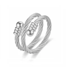 Anna K Jewelry - Ring Cable Stål
