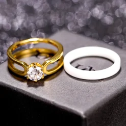 Anna K Jewelry - Ring Ceramic Guld