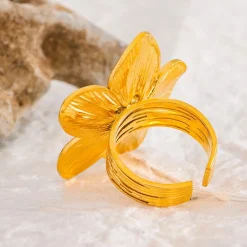 Anna K Jewelry - Ring Fashion Flower Guld