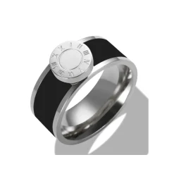 Anna K Jewelry - Ring Numerals Enamel Stål