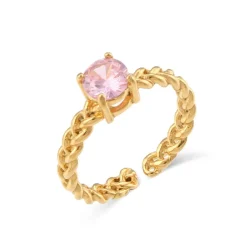 Anna K Jewelry - Ring Open Barcelona Rosa