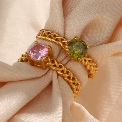 Anna K Jewelry - Ring Open Barcelona Rosa