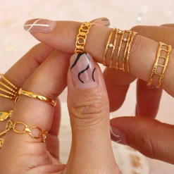 Anna K Jewelry - Ring Open Nice Guld