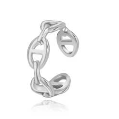 Anna K Jewelry - Ring Open Berlin Stål
