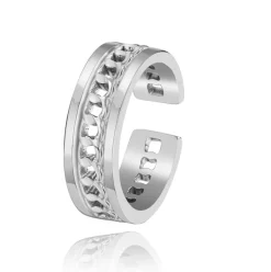 Anna K Jewelry - Ring Open Milano Stål