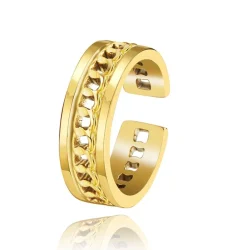 Anna K Jewelry - Ring Open Milano Guld
