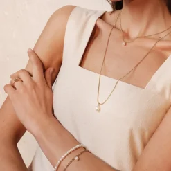 Astrid & Agnes - Halsband Palma Långt Guld