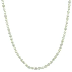 Astrid & Agnes - Halsband Palma Kort Guld Vit