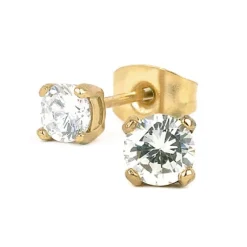 Astrid & Agnes - Örhängen Ida 4mm Guld