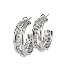 Astrid & Agnes - Örhängen Twist Stål