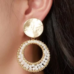 Belle Miss Paris - Clipsörhängen Hibatallah Vit